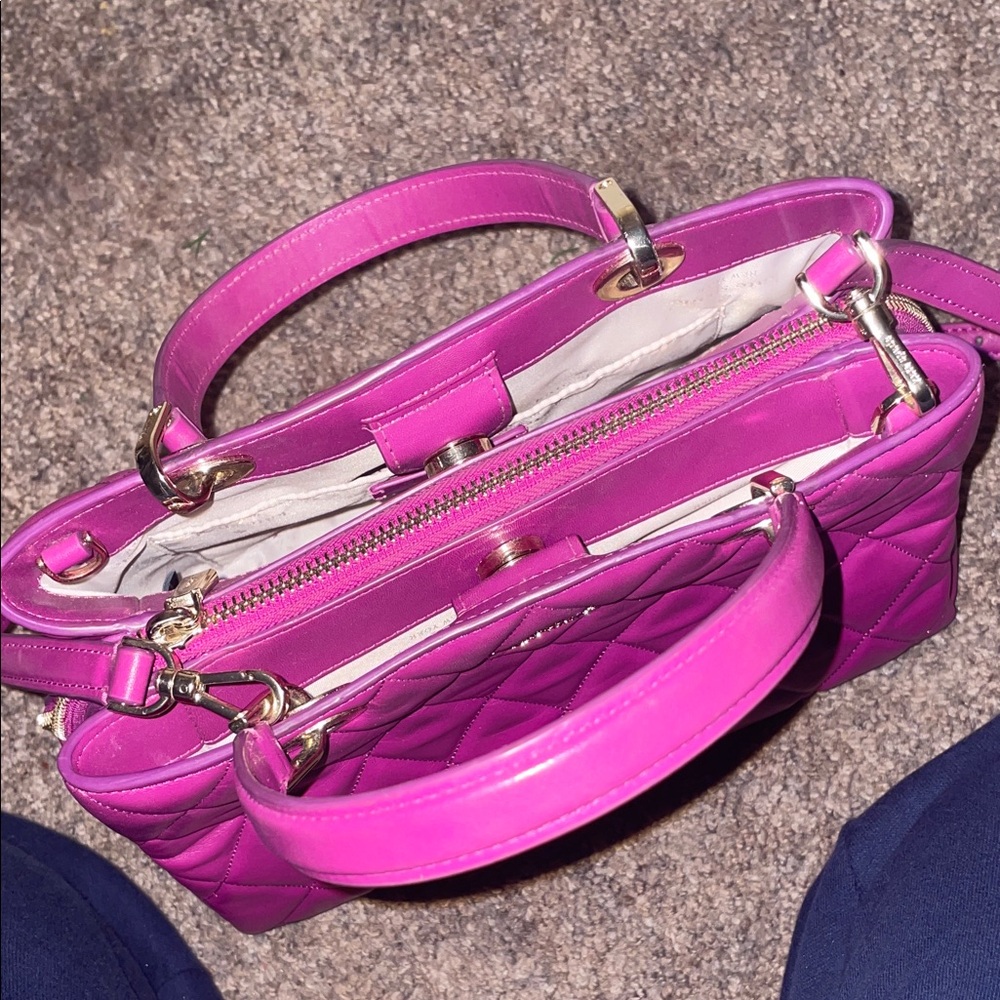 kate spade Quilted Satchel — Fuchsia Pink - Picture 3 of 5